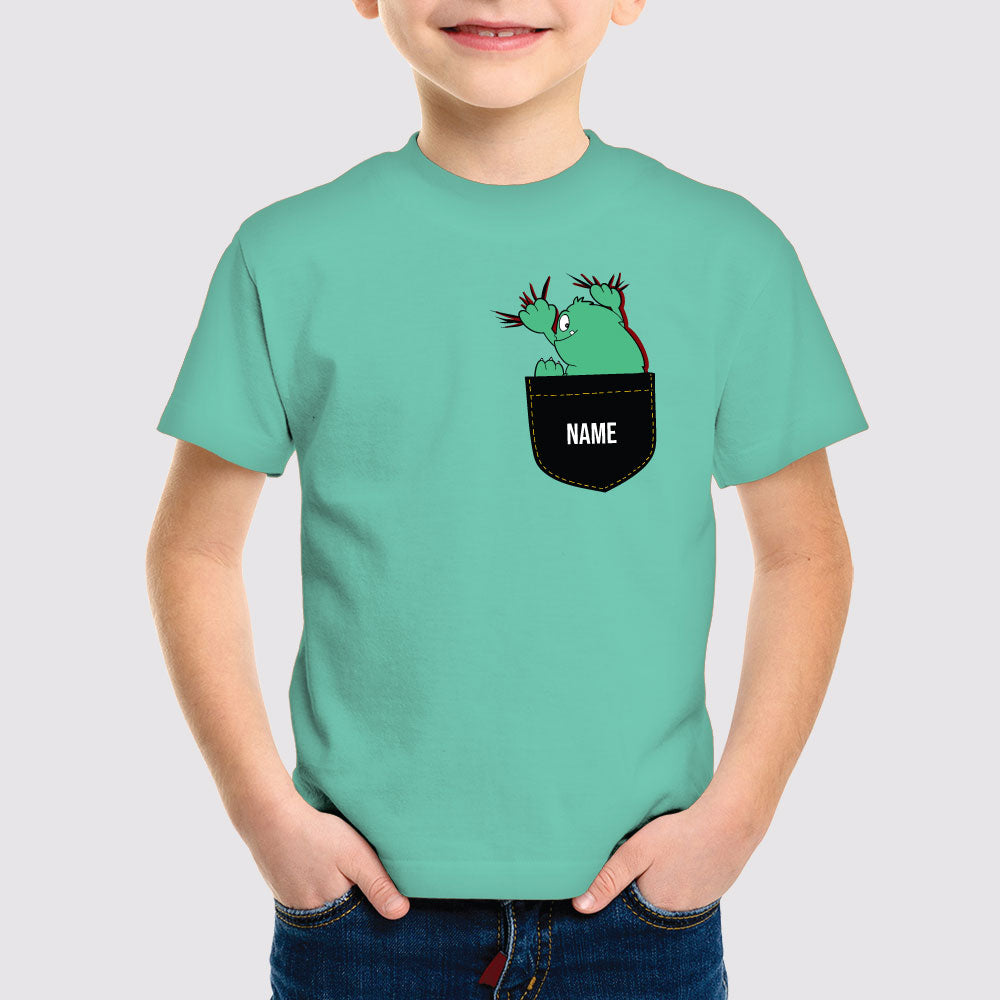 Pocket Design Print Boys T Shirt