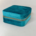 Personalized Velvet Jewellery Box - Leaf Initial