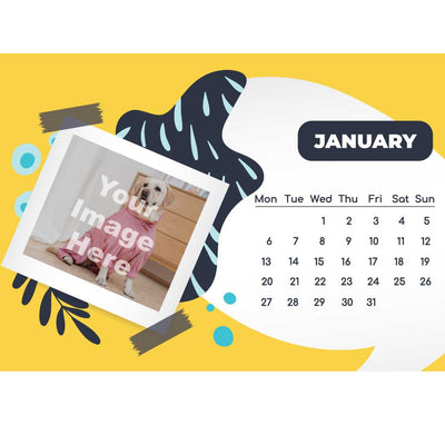 Desk Calendar-2025 With Pet Photo