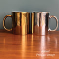 Metallic Color Couple Mugs - Initial & Name