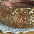 Dual Colored Metal Basket- Copper Gold