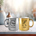 Metallic Color Couple Mugs - Initial & Name