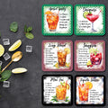 Cocktail Recipe Coaster - Set of 6