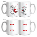 Personalised Couple Mugs - Love Magnet  Set of 2