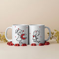 Personalised Couple Mugs - Love Magnet  Set of 2