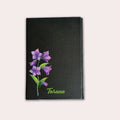 Personalised Sticky Note Memo Purple Flower