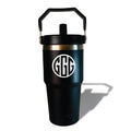 Your Initial Vacuum Insulated Tumbler With Straw