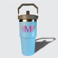 Butterfly Monogram Vacuum Insulated Tumbler With Straw