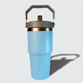 Flower Initial Vacuum Insulated Tumbler With Straw