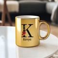 Metallic Color Coffee Mugs- Initial & Name