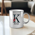 Metallic Color Coffee Mugs- Initial & Name