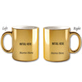 Metallic Color Coffee Mugs- Initial & Name