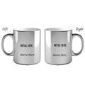 Metallic Color Coffee Mugs- Initial & Name