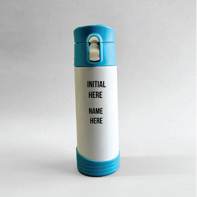 Flower Initial & Name Insulated SS Water Bottle