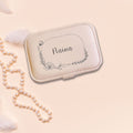 Personalized Compact Jewellery Box - Floral Frame