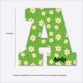 Monogram Alphabet Nameplate- Daisies