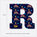 Monogram Alphabet Nameplate- Rainbow