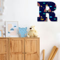 Monogram Alphabet Nameplate- Rainbow