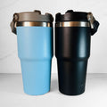 Butterfly Monogram Vacuum Insulated Tumbler With Straw