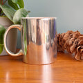 Metallic Silver Coffee Mug- Queens